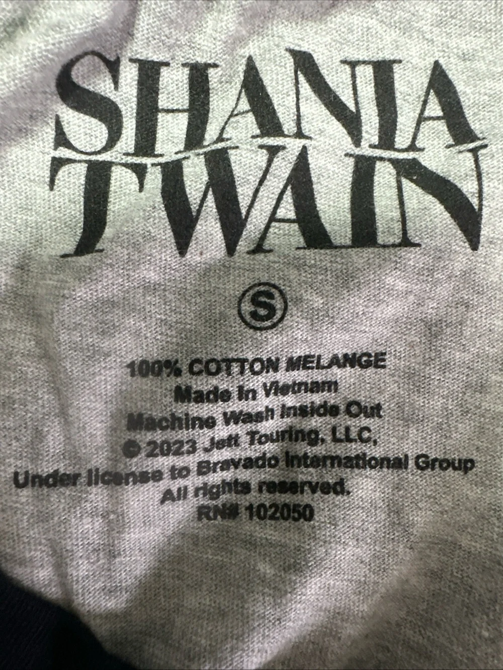 Shania Twain T-Shirt Concert Tour Small